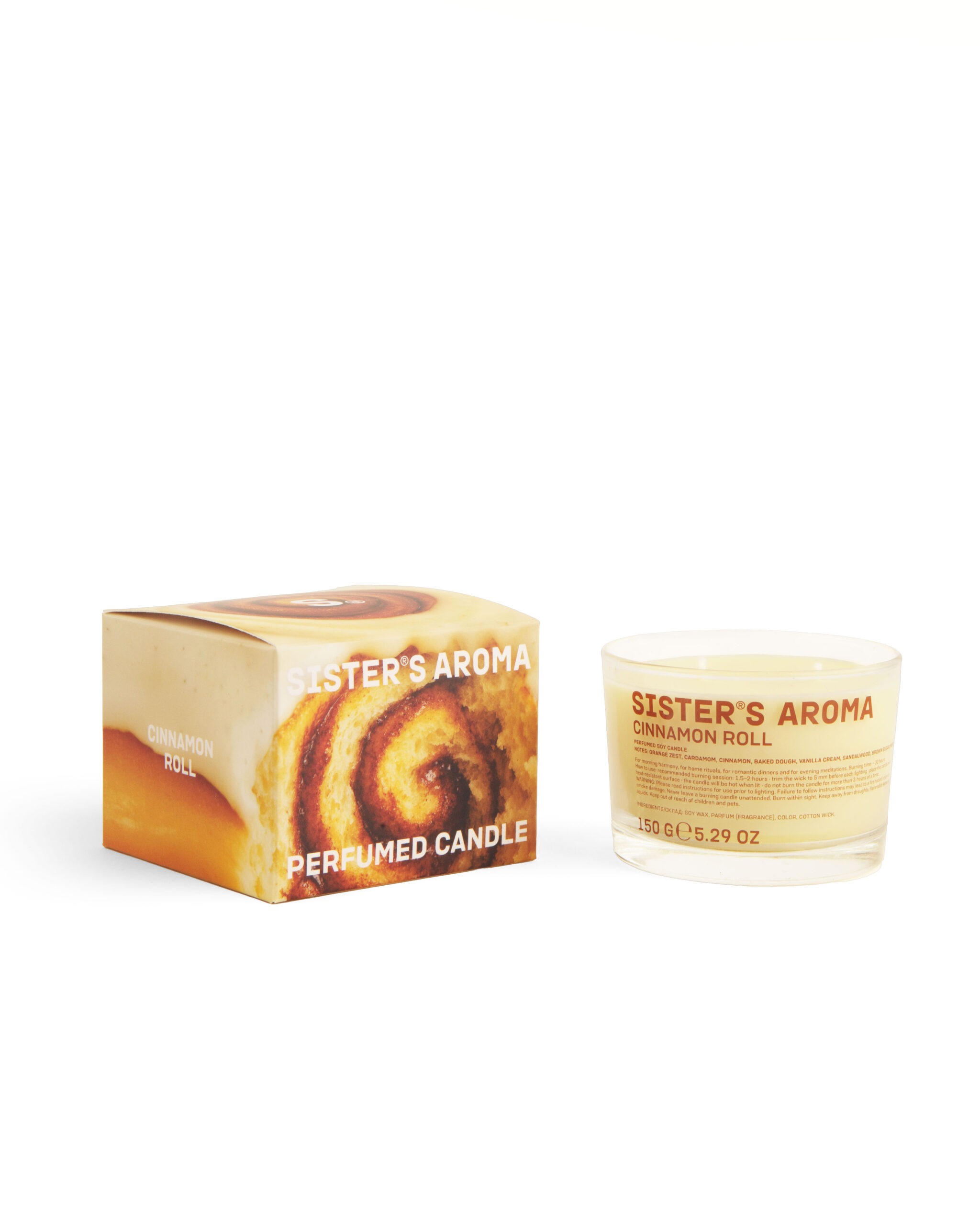 SISTER'S AROMA CANDLE – CINNAMON ROLL – 150 G